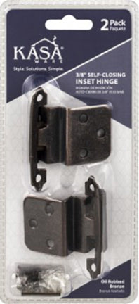 INSET HINGE OIL RUB BRONZE 2PK