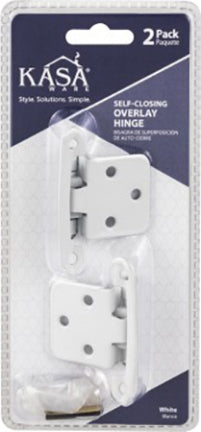 OVERLAY HINGE WHITE 2PK