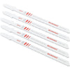 Milwaukee T-Shank 4 In. x 10 TPI Bi-Metal Jig Saw Blade, Wood Cutting (5-Pack)