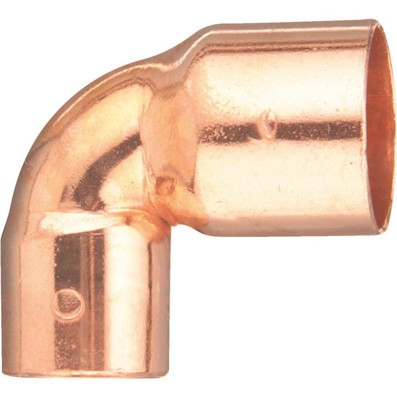 Mueller Streamline 1/2 In. X 3/8 In. CxC 90 Degree Reducing Copper Elbow