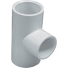 Charlotte Pipe 1-1/4 In. A x 1-1/4 In. B x 1 In. C Schedule 40 Pressure Reducing PVC Tee