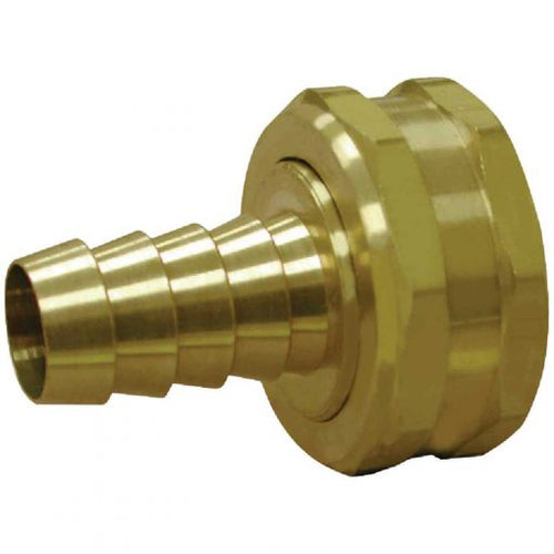 Anderson Metals 5/8 In. Barb X 3/4 In. FHT Brass Hose Swivel (5/8 x 3/4)