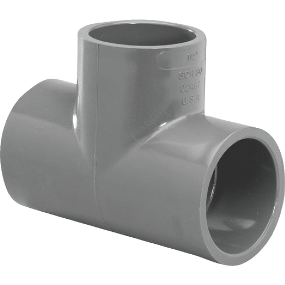 Charlotte Pipe 1 In. Slip Schedule 80 PVC Tee