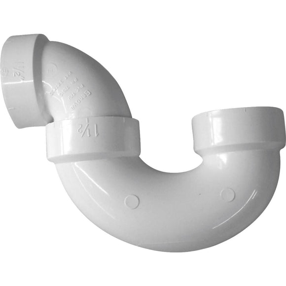 Charlotte Pipe 3 In. White PVC P-Trap