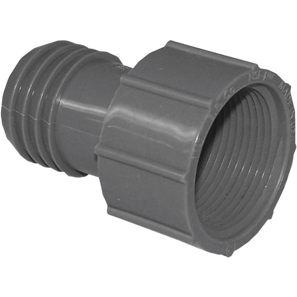 Boshart 1-1/4 In. Insert x 1-1/4 In. FIP Polypropylene Hose Adapter