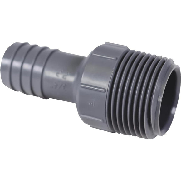 Boshart 3/4 In. Insert x 1 In. MIP Reducing Polypropylene Hose Adapter