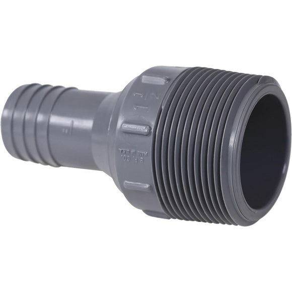 Boshart 1 In. Insert x 1-1/2 In. MIP Reducing Polypropylene Hose Adapter