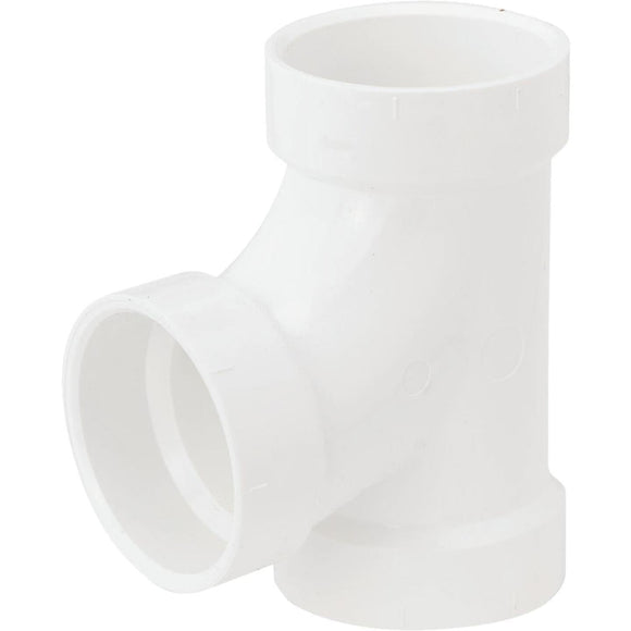 Charlotte Pipe 6 In. Schedule 40 Sanitary PVC Tee