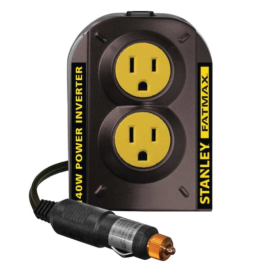 Stanley 140 Watt Power Inverter with AC and USB chargers (140 Watts)