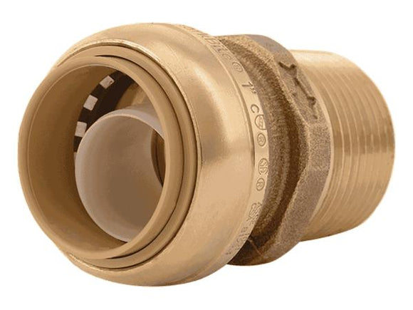 Sharkbite Brass Push Male Adapter 1 in. x 1 in. MNPT (1 in. x 1 in. MNPT)