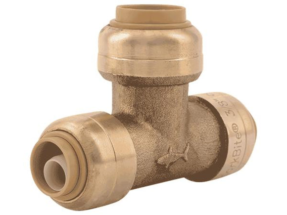 Sharkbite Brass Push Reducing Tee 3/4 in. x 1/2 in. x 3/4 in. (3/4 in. x 1/2 in. x 3/4 in.)