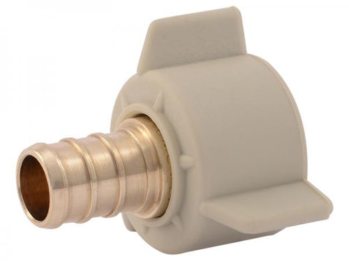 Sharkbite Brass Crimp Swivel Adapter 1/2 in. x 1/2 in. NPSM (1/2 in. x 1/2 in. NPSM)