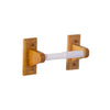 Design House Dalton Double-Post Toilet Paper Holder in Honey Oak