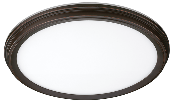 Eti Solid State Lighting 11″ Snap-Fit LowPro Color Preference® Flushmount with Warm 2000K Night Light – Oil Rubbed Bronze Finish