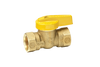 LDR Industries 020 1540 1/2-Inch FIP x 3/8-Inch Flare Male Heavy Duty Gas Ball Valve, Brass