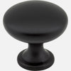 Kasaware 1-3/16 Diameter Mushroom Knob, 4-pack (1-3/16, Matte Black)