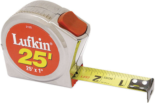 Lufkin Power Return Tape Measure  1' x 25'