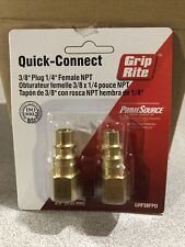 Grip Rite Quick Connect 3/8 Plug 1/4 Female NPT (3/8 x 1/4)