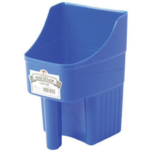 Little Giant 3 Quart Enclosed Feed Scoop (BLUE)